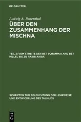 Book cover of Vom Streite der Bet Schammai and Bet Hillel bis zu Rabbi Akiba by Ludwig A. Rosenthal