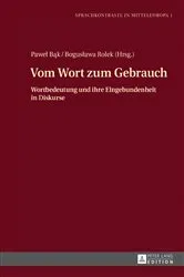 Book cover of Vom Wort zum Gebrauch by Pawel Bąk