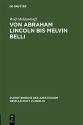 Book cover of Von Abraham Lincoln bis Melvin Belli by Unknown