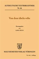 Book cover of Von dem übeln wîbe by Karl Helm
