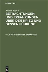 Book cover of Von den großen Operationen by August Wagner