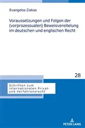 Book cover of Voraussetzungen und Folgen der (vorprozessualen) Beweisvereitelung im deutschen und englischen Recht by Unknown