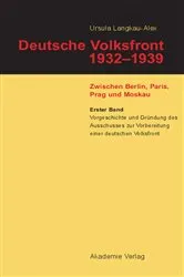 Book cover of Vorgeschichte und Gründung des Ausschusses zur Vorbereitung einer deutschen Volksfront by Ursula Langkau-Alex
