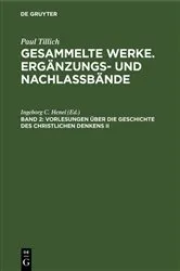 Book cover of Vorlesungen über die Geschichte des christlichen Denkens II by Ingeborg C. Henel