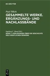 Book cover of Vorlesungen über die Geschichte des christlichen Denkens by Ingeborg C. Henel