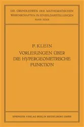 Book cover of Vorlesungen über die Hypergeometrische Funktion by Felix Klein