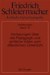 Book cover of Vorlesungen über die Pädagogik und amtliche Voten zum öffentlichen Unterricht by Jens Beljan