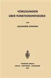 Book cover of Vorlesungen über Funktionentheorie by Alexander Dinghas