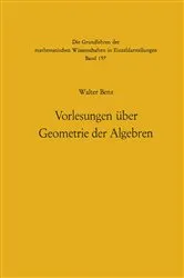 Book cover of Vorlesungen über Geometrie der Algebren by Walter Benz