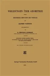 Book cover of Vorlesungen über Geometrie unter Besonderer Benutzung der Vorträge by Alfred Clebsch