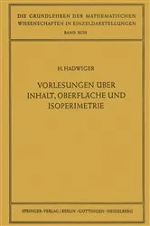 Book cover of Vorlesungen Über Inhalt, Oberfläche und Isoperimetrie by Hugo Hadwiger