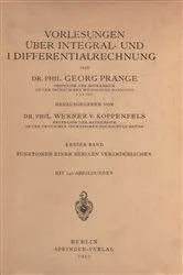 Book cover of Vorlesungen Über Integral- und Differentialrechnung by G. Prange