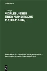 Book cover of Vorlesungen über numerische Mathematik, II by G. Maeß