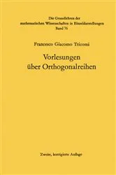 Book cover of Vorlesungen über Orthogonalreihen (2nd ed.) by Francesco Giacomo Tricomi