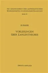 Book cover of Vorlesungen über Zahlentheorie (2nd ed.) by Unknown