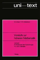 Book cover of Vorstufe zur höheren Mathematik by Selim G. Krejn