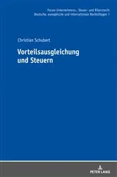 Book cover of Vorteilsausgleichung und Steuern by Christian Schubert