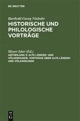 Book cover of Vorträge über alte Länder- und Völkerkunde by Meyer Isler