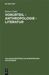 Book cover of Vorurteil - Anthropologie - Literatur by Rainer Godel