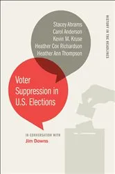 Book cover of Voter Suppression in U.S. Elections by Jim Downs