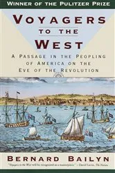 Book cover of Voyagers to the West by Bernard Bailyn