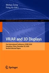 Book cover of VR/AR and 3D Displays by Weitao Song