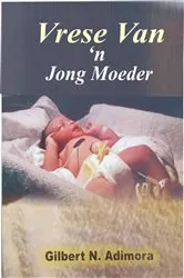 Book cover of Vrese van 'n jong moeder by Dr. Gilbert Adimora
