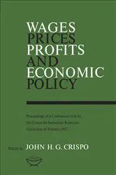 Book cover of Wages, Prices, Profits, and Economic Policy by Crispo, John, H.G.
