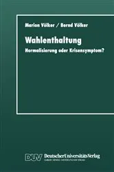Book cover of Wahlenthaltung by Bernd Völker