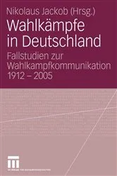 Book cover of Wahlkämpfe in Deutschland by Nikolaus Jackob