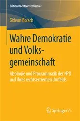 Book cover of Wahre Demokratie und Volksgemeinschaft by Gideon Botsch