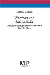 Book cover of Wahrheit und AuthentizitÃ¤t by Michael Cebulla