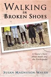 Book cover of Walking in Broken Shoes by Susan Walsh