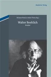 Book cover of Walter Boehlich by Helmut Peitsch