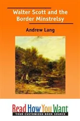 Book cover of Walter Scott and the Border Minstrelsy by rew Lang