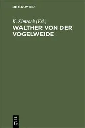 Book cover of Walther von der Vogelweide by K. Simrock