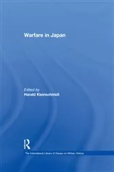Book cover of Warfare in Japan by Harald Kleinschmidt