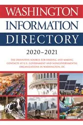 Book cover of Washington Information Directory 2020-2021 by CQ Press