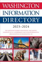Book cover of Washington Information Directory 2023-2024 by CQ Press