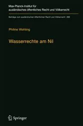 Book cover of Wasserrechte am Nil by Philine Wehling