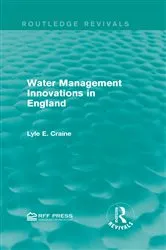 Book cover of Water Management Innovations in England by Lyle E. Craine