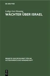 Book cover of Wächter über Israel by Lothar Gert Henning