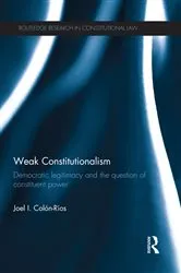 Book cover of Weak Constitutionalism by Joel Colón-Ríos