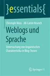 Book cover of Weblogs und Sprache by Christoph Moss