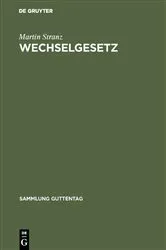 Book cover of Wechselgesetz (14th ed.) by Martin Stranz