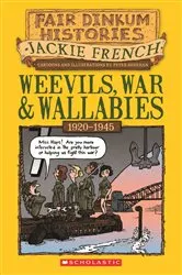 Book cover of Weevils, War and Wallabies by Jackie French