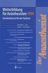 Book cover of Weiterbildung für Anästhesisten 1999 by H.J. Bardenheuer