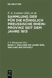 Book cover of Welcher die Jahre 1839, 1840 und 1841 enthält by J. F. Marquardt