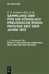 Book cover of Welcher die Jahre 1854, 1855, 1856 und 1857 enthält by J. F. Marquardt