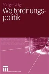 Book cover of Weltordnungspolitik by Unknown